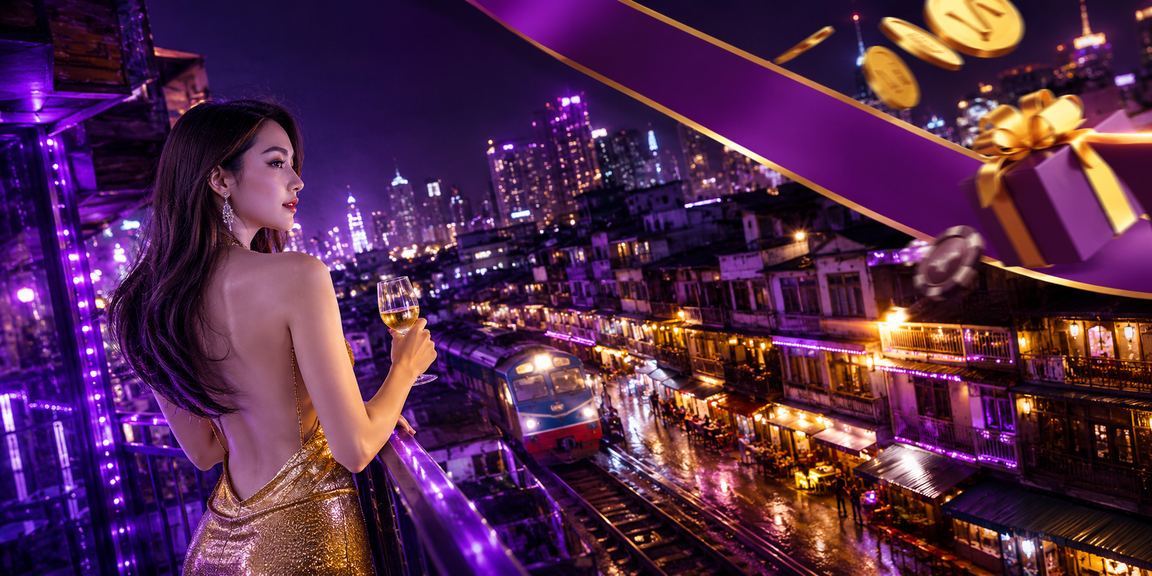 Ánh đèn neon sòng cược rực rỡ tại khu vực trung tâm Hà Nội về đêm