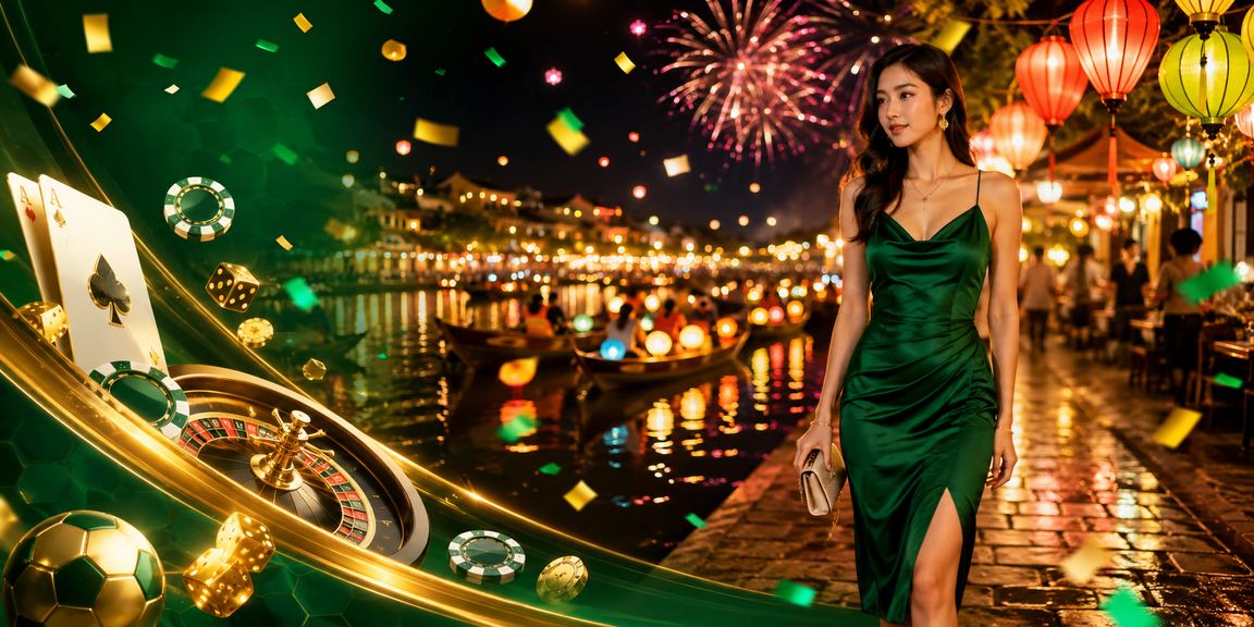 Không khí chợ đêm Hội An gắn liền với trải nghiệm giải trí cá cược